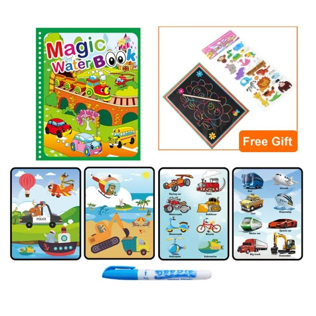 Magic Water Drawing Coloring  Book