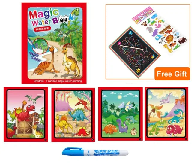 Magic Water Drawing Coloring  Book